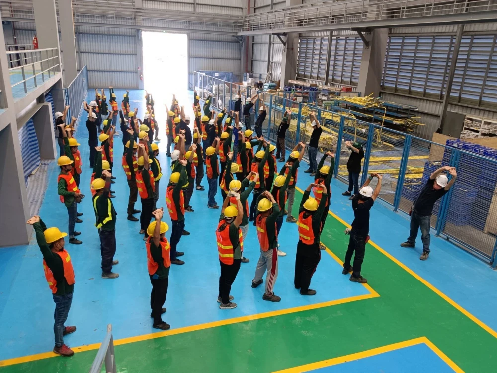 Safety initiatives at the precast factory and construction sites